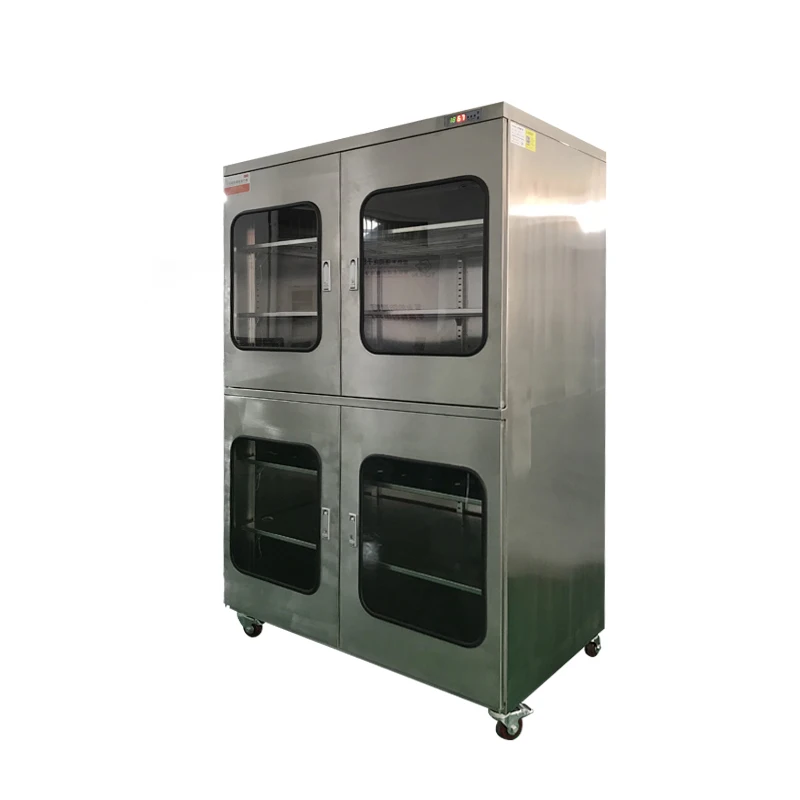 DG1428 Stainless Steel Industrial Anti-static Moisture Sensitive Auto Humidity Temperature Control Purge N2 Nitrogen Dry Cabinet