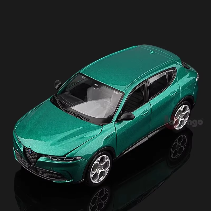New Bburago 1:24 Alfa Romeo Tonale Car Model Alloy Sports Car Die-cast Model Luxury Vehicle Collection Car Toys Racing Kid Gift