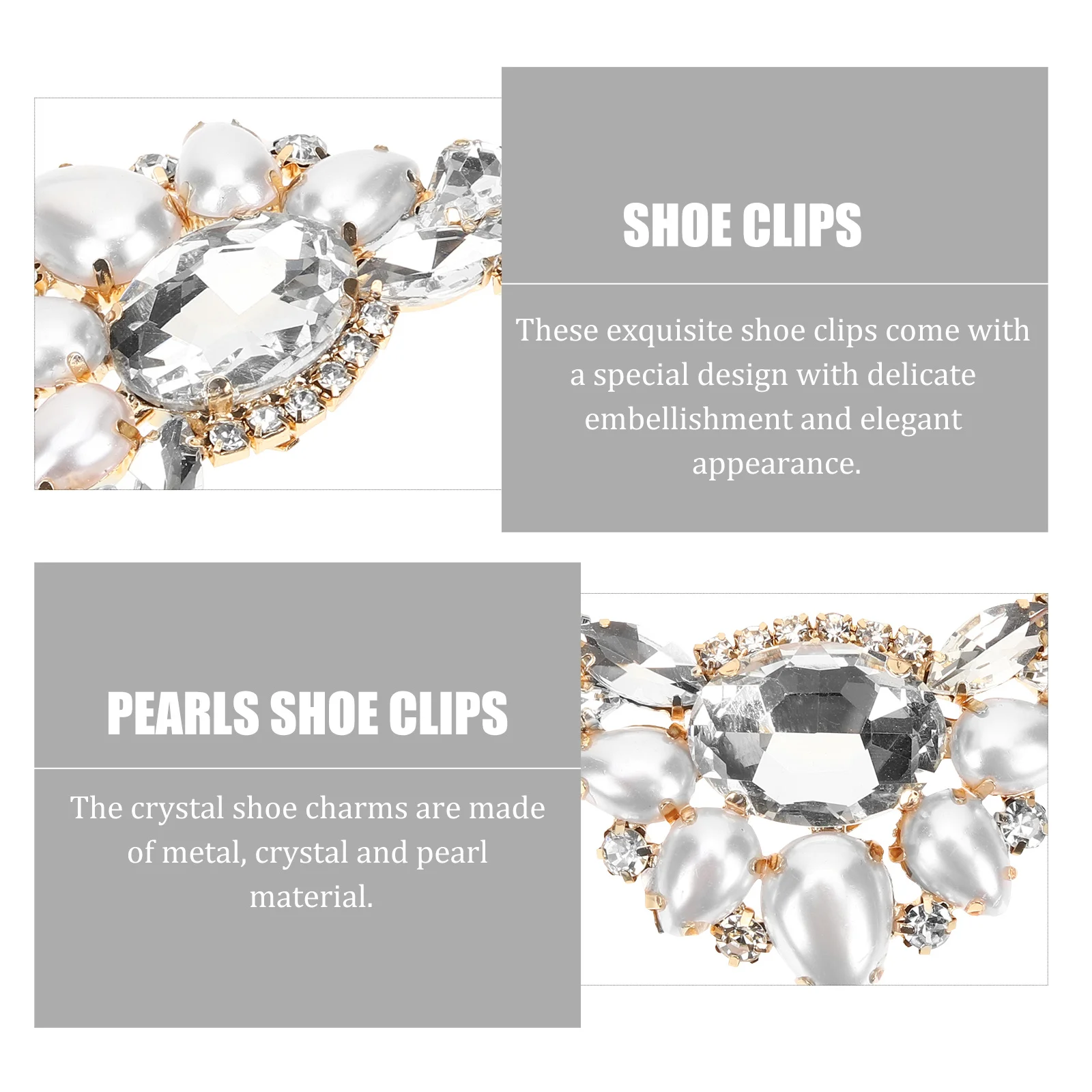 

1Pair Crystal Shoe Clips Bling Wedding Decorative Charms for Pumps Heel Fashion Accessories Shoe Clips for Pumps