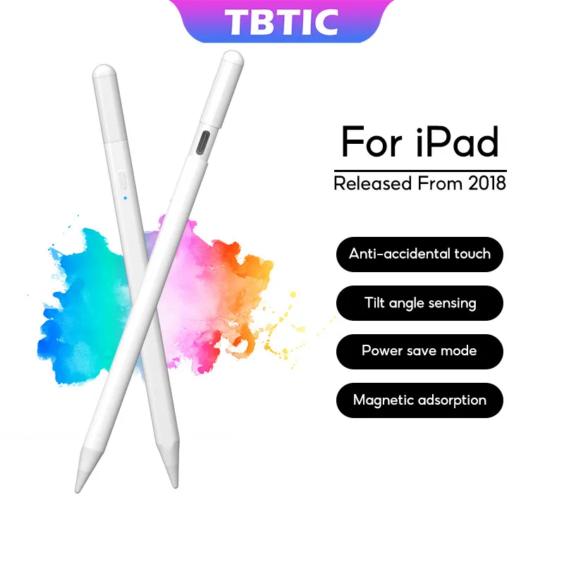 

TBTIC Capacitive Stylus Pen For iPad Air 7 M3 2025 6 2024 5th 11th A16 10th Pro 13 12.9 11 9th 8th 7th 6th Mini 6 5Gen 2018-2022
