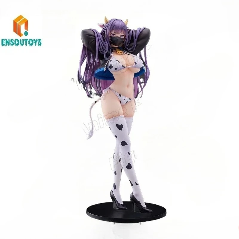 ENSOUTOYS Original Yuna Dairy Cow Ver. 26CM PVC Animation Figures Cow Clothes Models Toys Gifts Collection