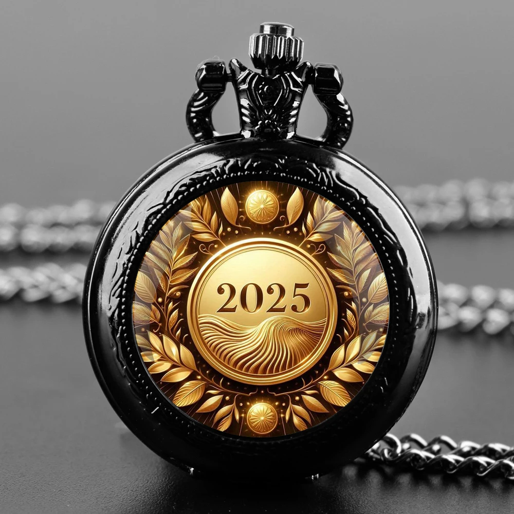 Fashion 2025 Special Edition Coin Design Quartz Pocket Watches for Women Men Watch Unique Pendant Clock Necklace Jewelry Gift