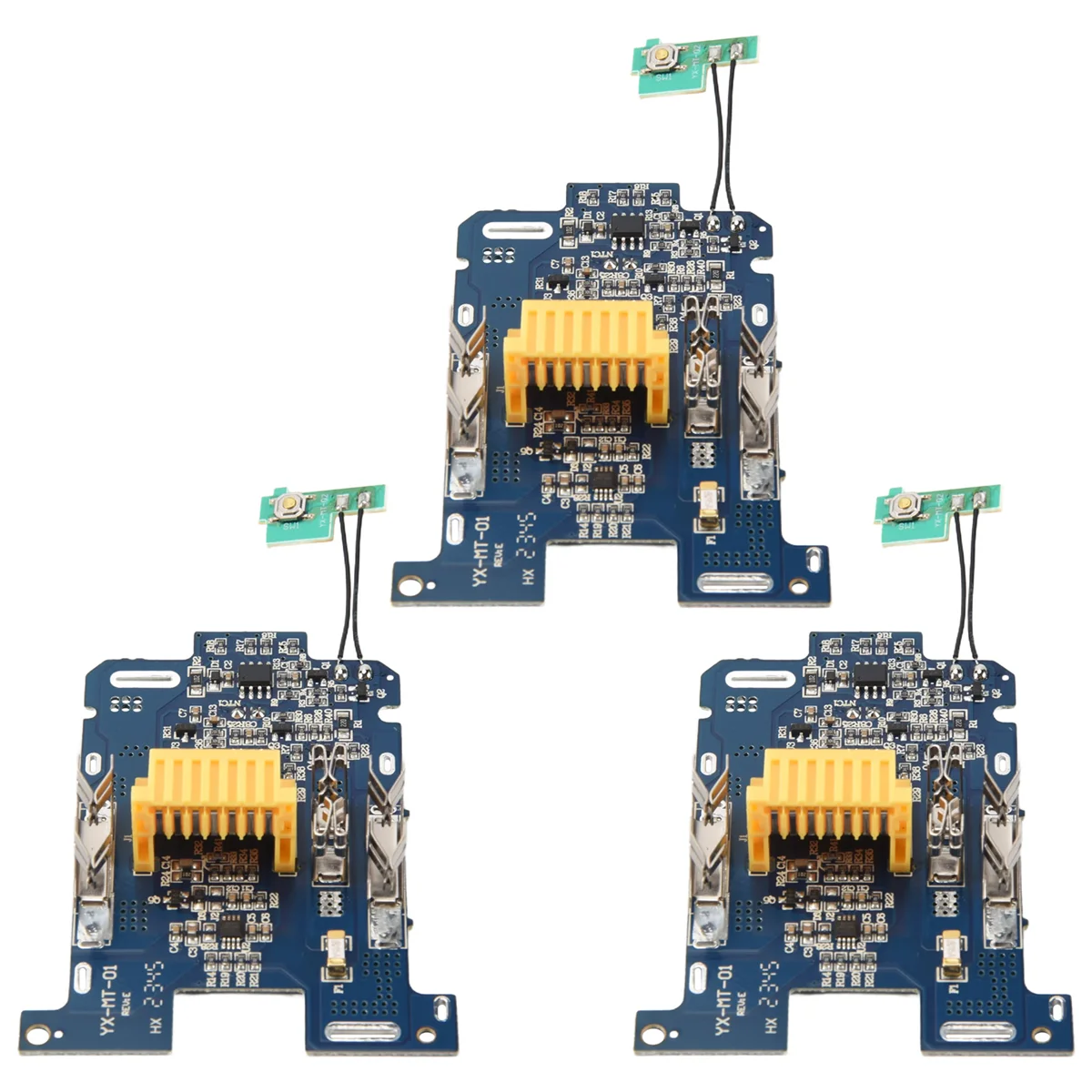 3 pçs bl1830 bateria li-ion pcb placa de proteção de carregamento para 18v ferramenta elétrica bl1815 bl1860 lxt400 bl1850