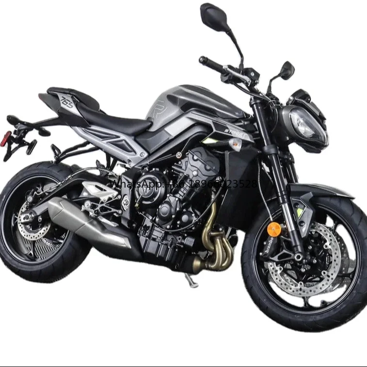 Triumph Street Triple, 765 R, branco cristal, navio mais vendido, 2022