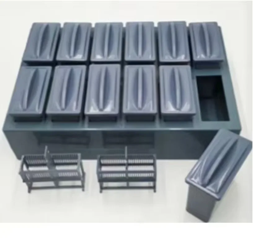 

【specialized】Laboratory Supplies Zeedo Brand 12-Station Slide Staining Tank Container 300ml Capacity CE ISO Certified For Clinic