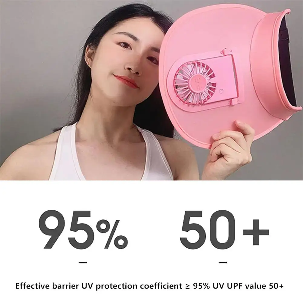 Breathable Cooling Fan Hat Sunscreen Fan Sun Visor Hat Fishing Hat Cooling Peaked Cap Hat Usb Charging Hat Fan For Sport Out