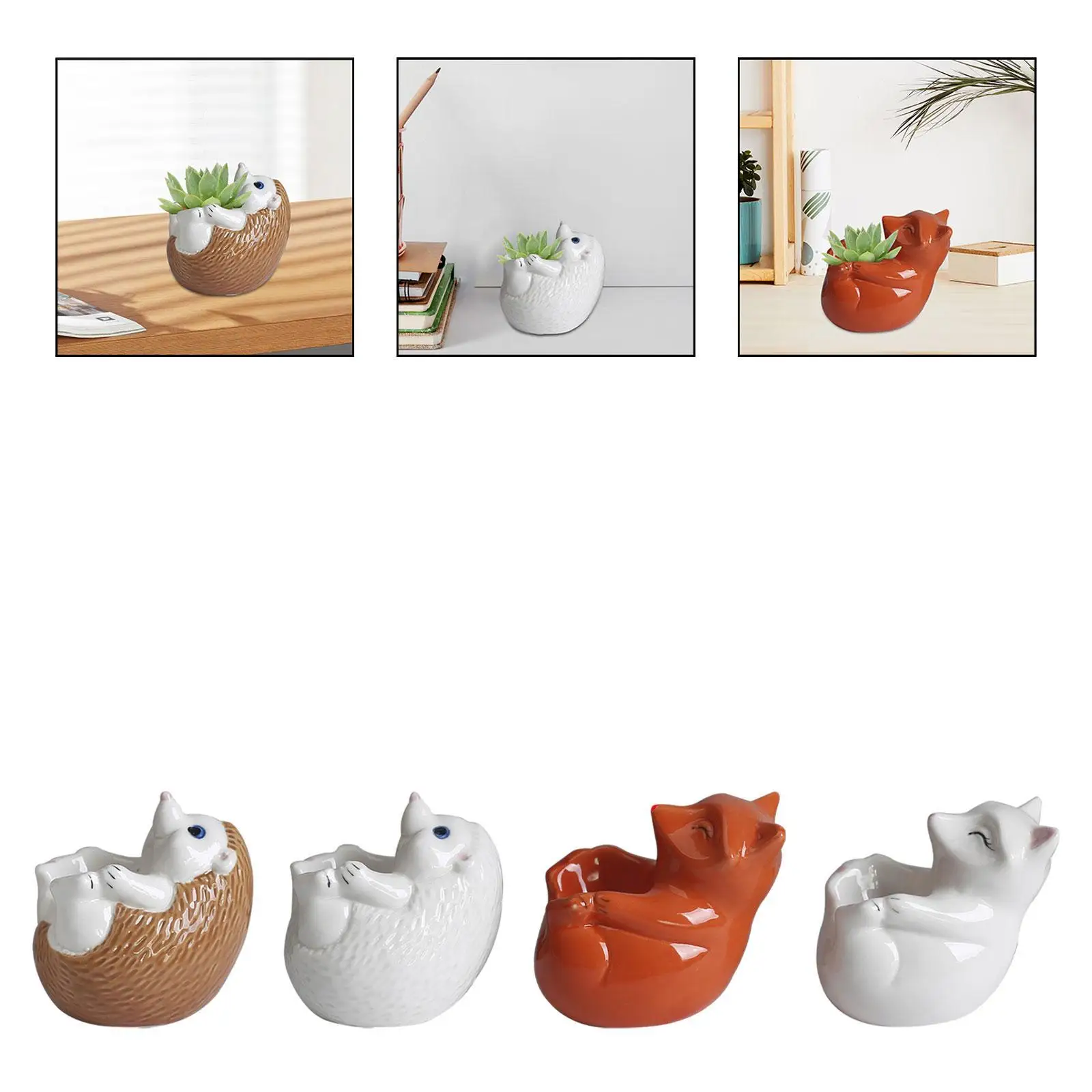 Animal Shaped Flower Pot Bonsai Flowerpot for Lounging Room Cabinet Tabletop