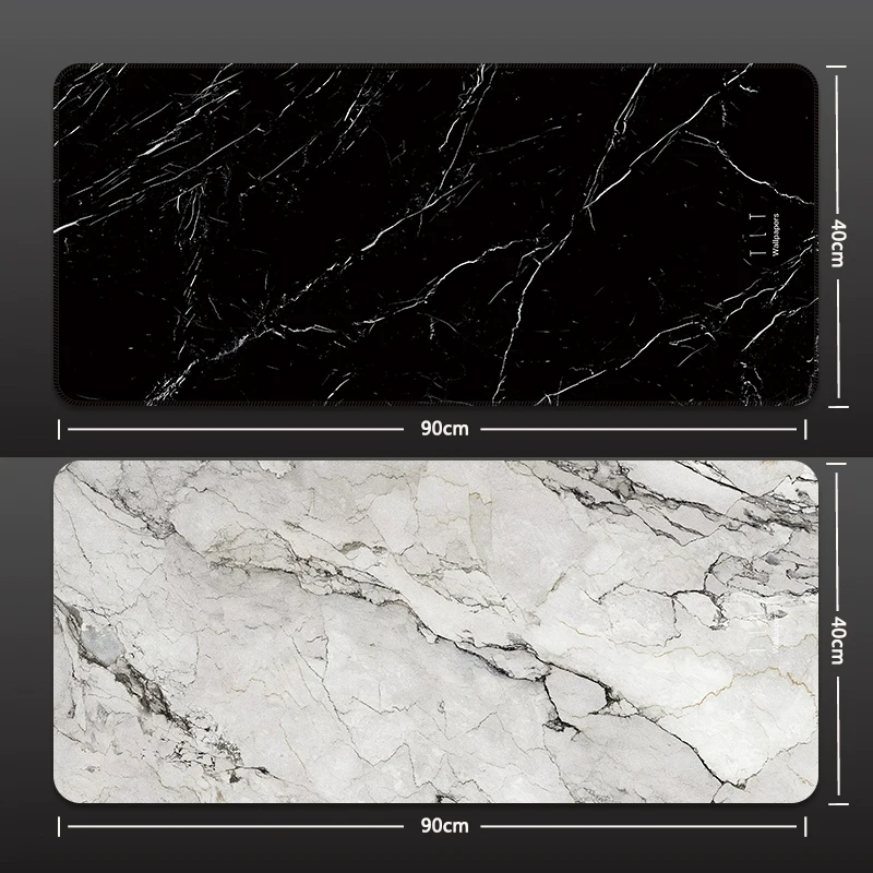 Luxury Marble Art XXL PU Leather Desk Mat | Large Minimalist Graffiti Design Gaming Mouse Pad Waterproof Office Keyboard Decor