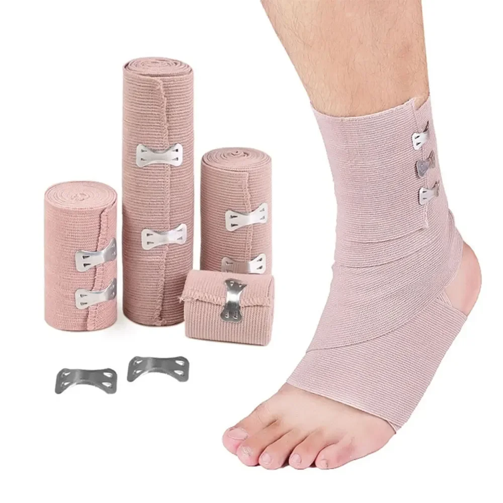 1 Rulo Elastik Bandaj Sargısı, Streç Sıkıştırma Bandajı Spor, Burkulma, Baldır, Ayak Bileği, Ayak için 450 cm'ye Kadar Esnetilir