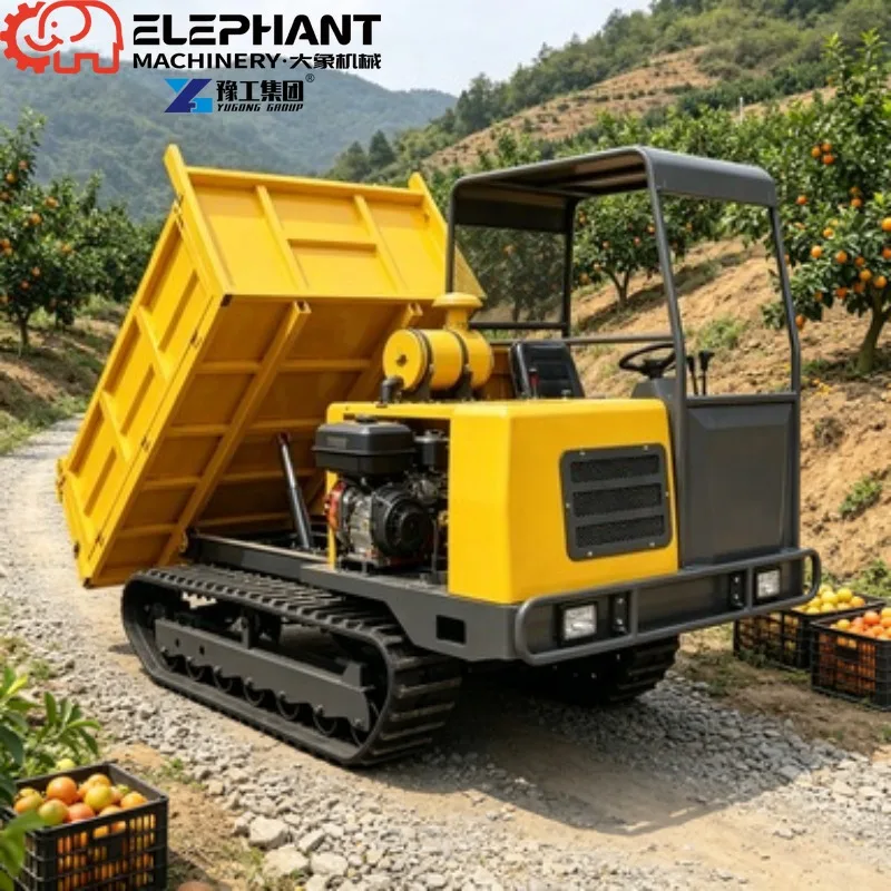 Tracked Transporter Self‑Unloading Crawler Transporter For Clearing Construction Debris Within Remote Mountain‑building Sites