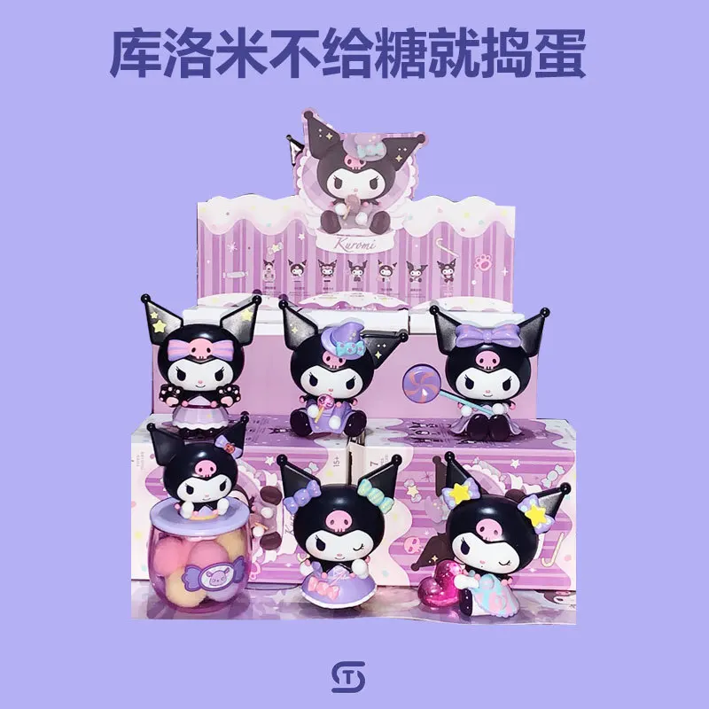 

Kawaii Kuromi Blind Box Figure Toy Collectible Sanrio Doll For Girls Birthday Christmas Gifts Trendy Model Figurine