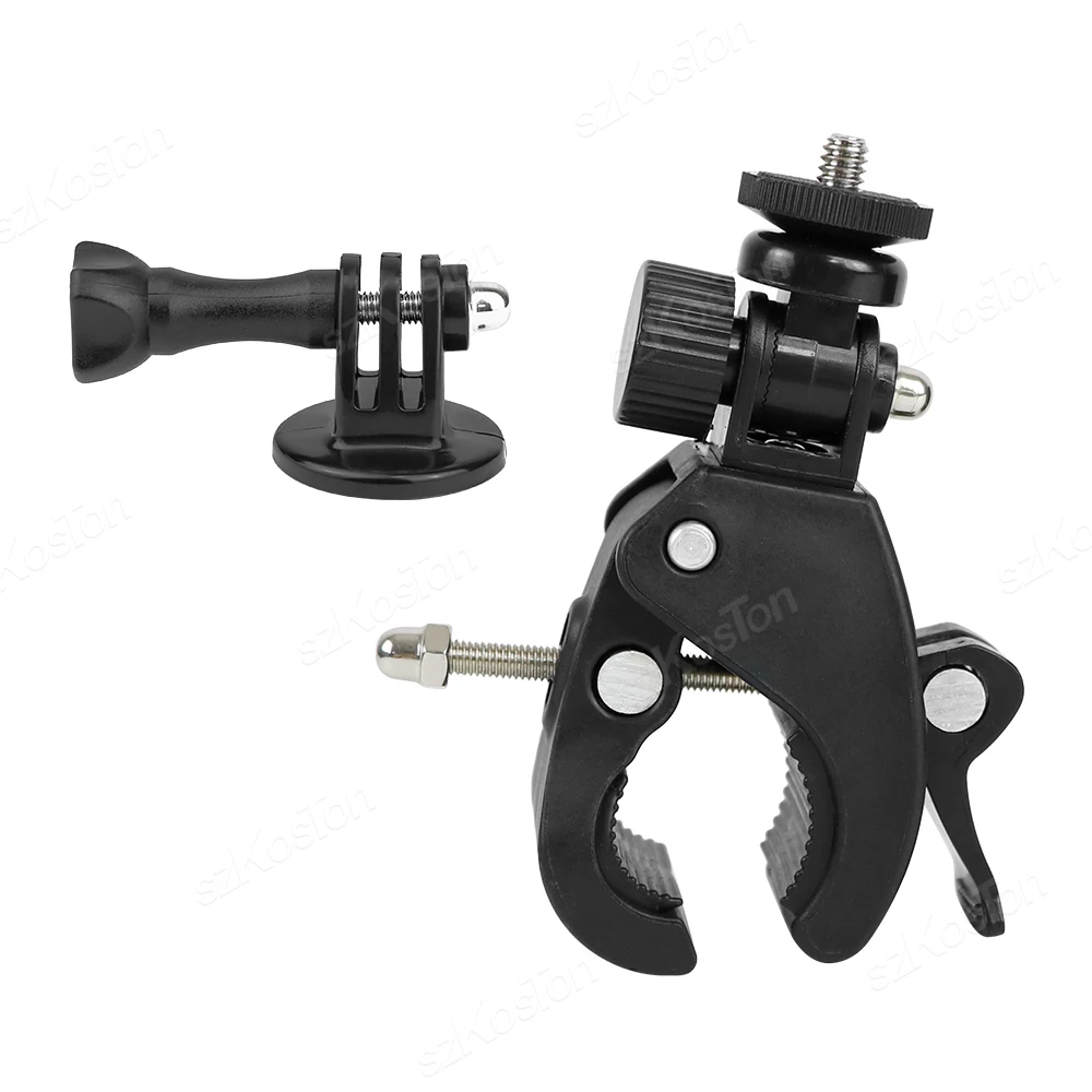 

Bicycle Camera Mount Bike Motorcycle Handlebar Handle Bar Tripod Clip Adapter Action Camera Part For Gopro Hero 12 11 10 9 8 7