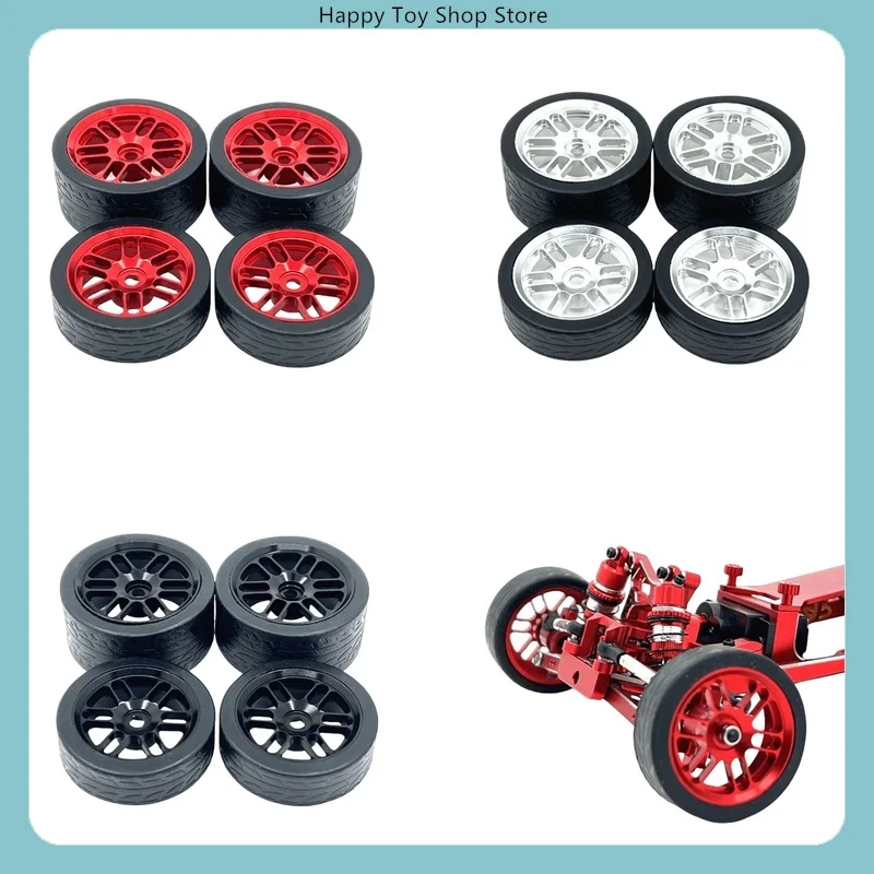 Metall-Upgrade-Rennräder und -reifen für WLtoys 244016 LOSI Micro-B 1/24 RC-Car-Ersatzteile