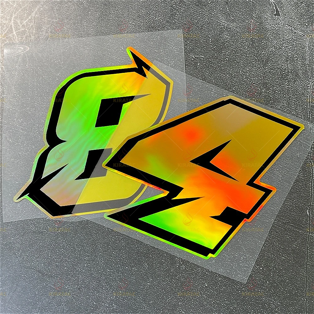 1 قطعة رقم الذهب دراجة نارية ملصق مقاوم للماء ل خوذة دراجة نارية الزجاج الأمامي خزان الوقود سيارة جذع سكوتر العالمي ملصق حائط من الفينيل #4