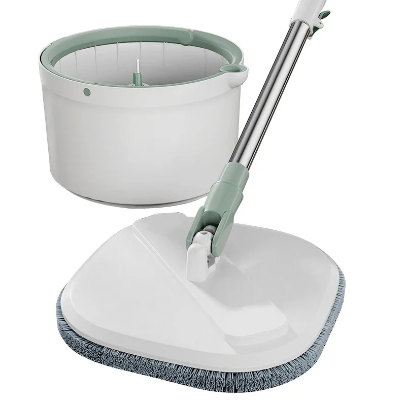 Hands-Free Lazy Mop with Bucket, Dirty Water Separation, Automatic 360 Spin Squeeze, Household Floor Cleaning, Microfiber Cloth