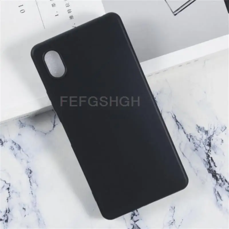 Anti-knock Soft TPU Phone Case For Sony Xperia Ace iii 3 SOG08 SO-53C Silicone Cover Bumper Tempered Glass