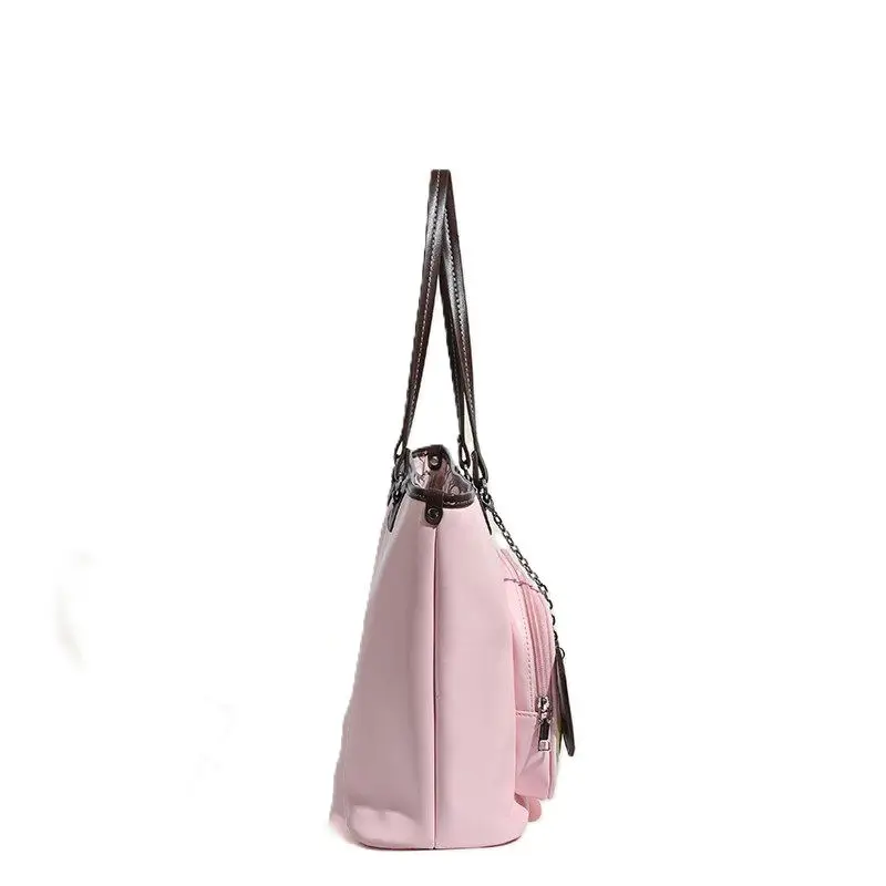 Hersteller kundenspezifische Damen-Einkaufstasche aus Kunstleder mit klarem Fenster, Taschennadeln, Display, Damenhandtasche, Ita-Tasche