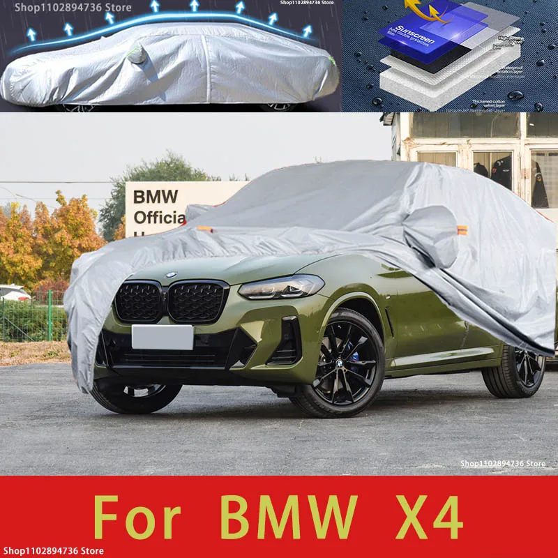 

Автомобильный защитный чехол для BMW X4, защита краски автомобиля, солнцезащитный, теплоизоляционный, водонепроницаемый, автомобильная пленка для одежды