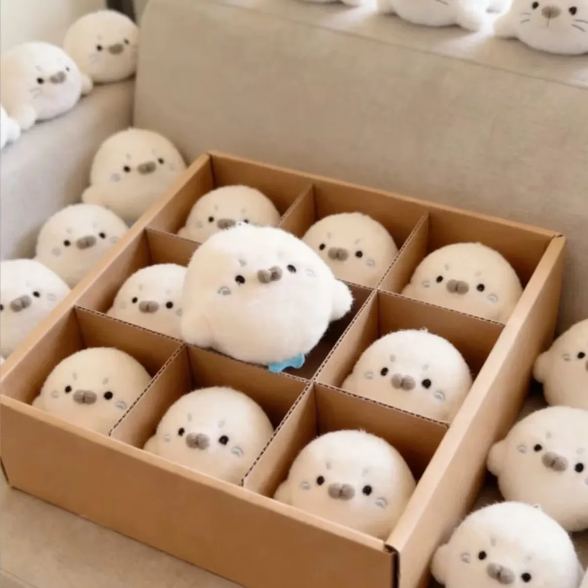 New Cute Seal Plush Doll Creative Doll Gift Bag Pendant Keychain for Best Friends