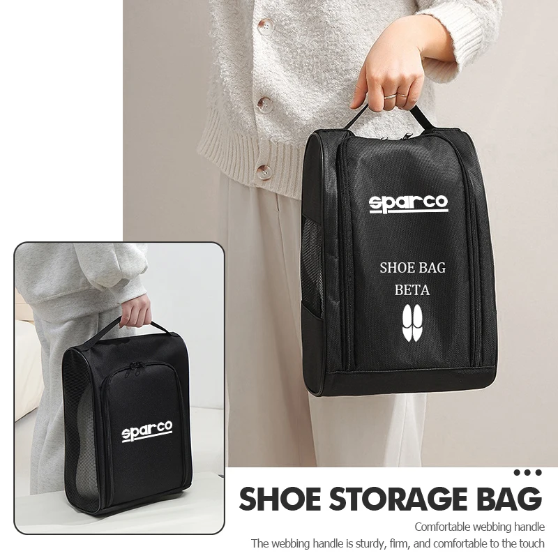 Borsa portaoggetti per auto, scatola portaoggetti per scarpe da viaggio, per Sparco