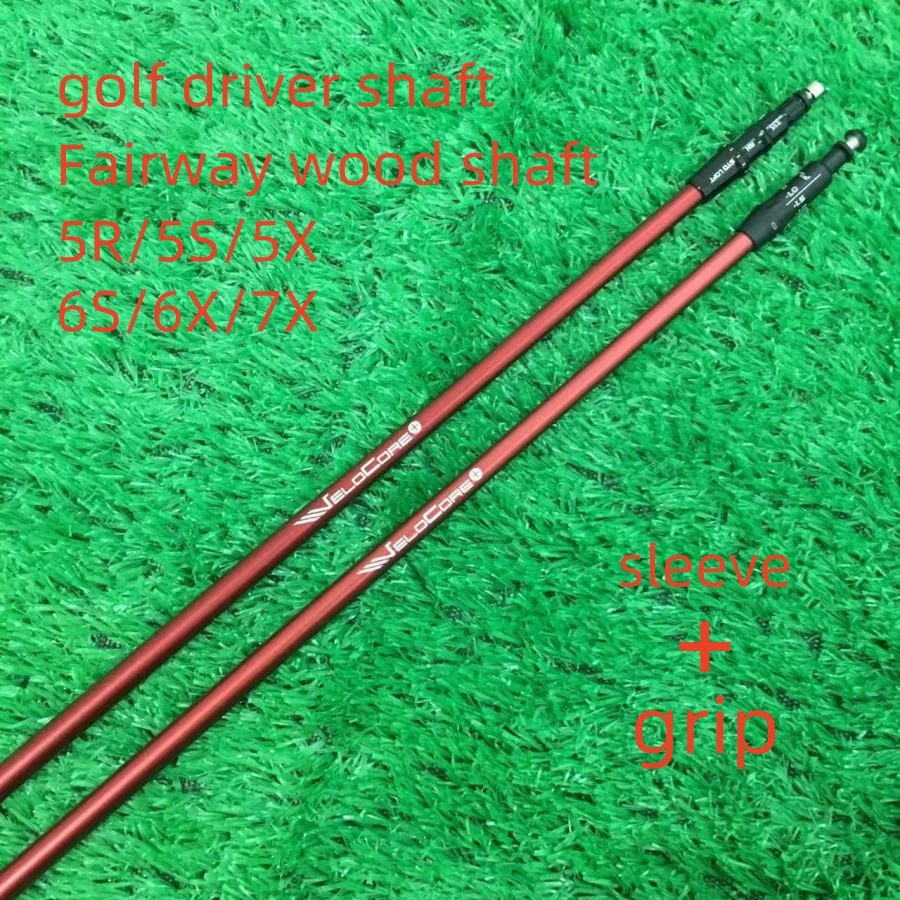 New Golf Shaft red Golf Drivers Shaft 5/6/7 S/R/X Flex Graphite Shaft Wood Shafts Free Assembly Sleeve and Grip