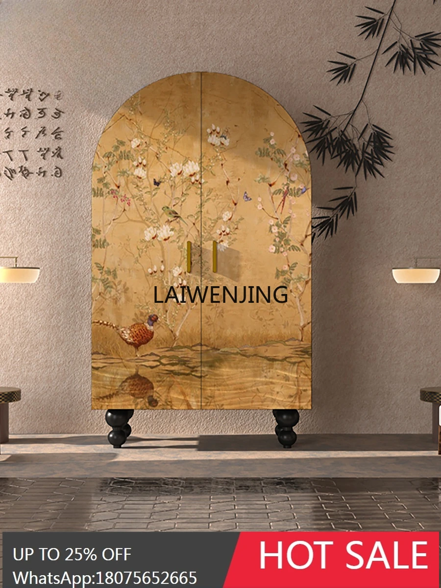 

SGF retro home independent hanging wardrobe solid wood bedroom bed wardrobe storage stand cabinet