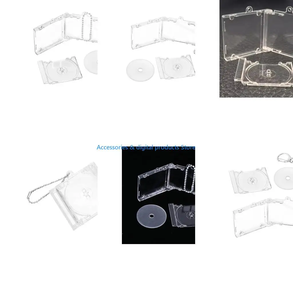 77JD Disc Album Pendant Keychain Blank Disc Box Keychain Suitable For Keychain Backpack