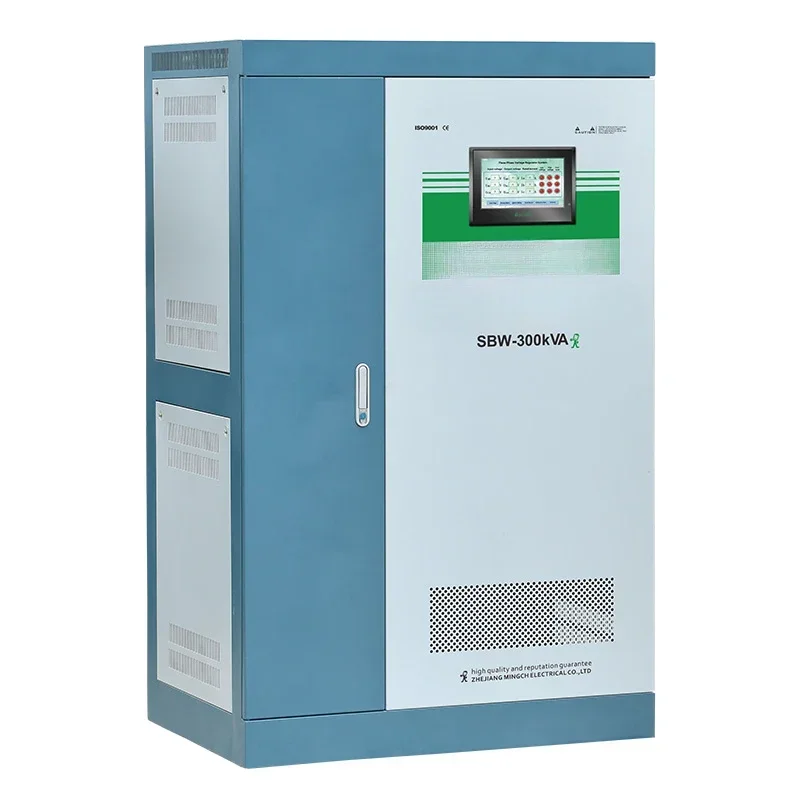 380V SBW/SBW-F 50K to 600k power union independent control three phase automatic voltage regulators stabilizer