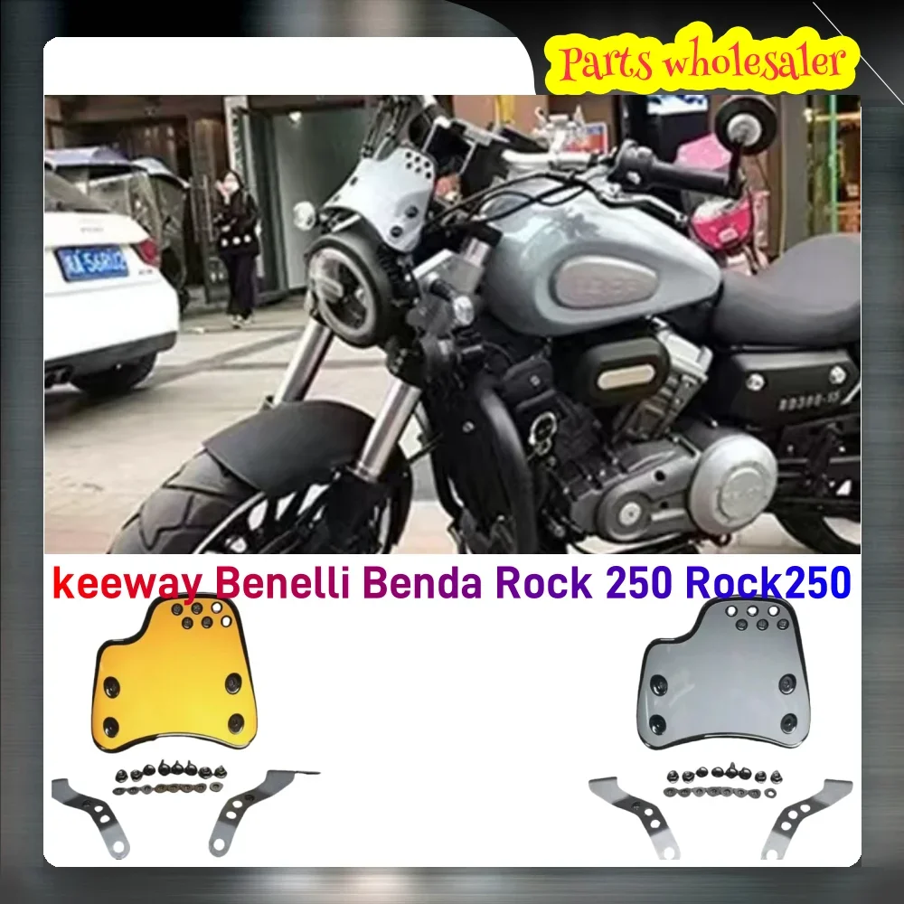 New Keeway Benelli Motorcycle Windshield Windscreen Protection Shield for Keeway Benelli Benda Rock 250 Rock250