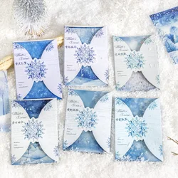 Mr. Paper, Winter Snow Theme Landscape Decoration Material Stickers DIY Scrapbook Diary Notebook Phone Case Handmade Material