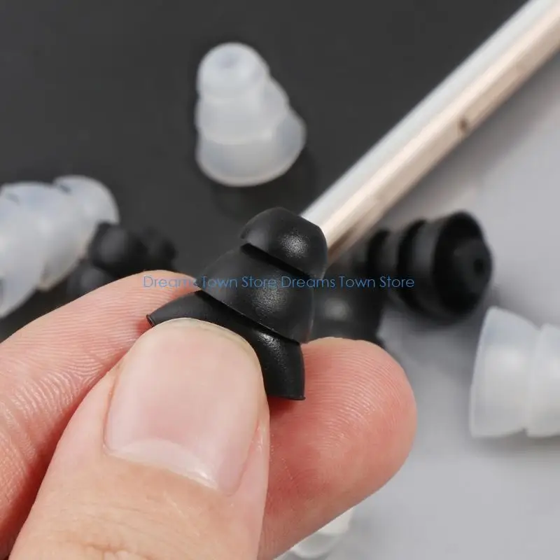HX6A Silicone Earbud Tips Replacement for  E3C E3G E4C E5C Earbuds,S / L 2 Size