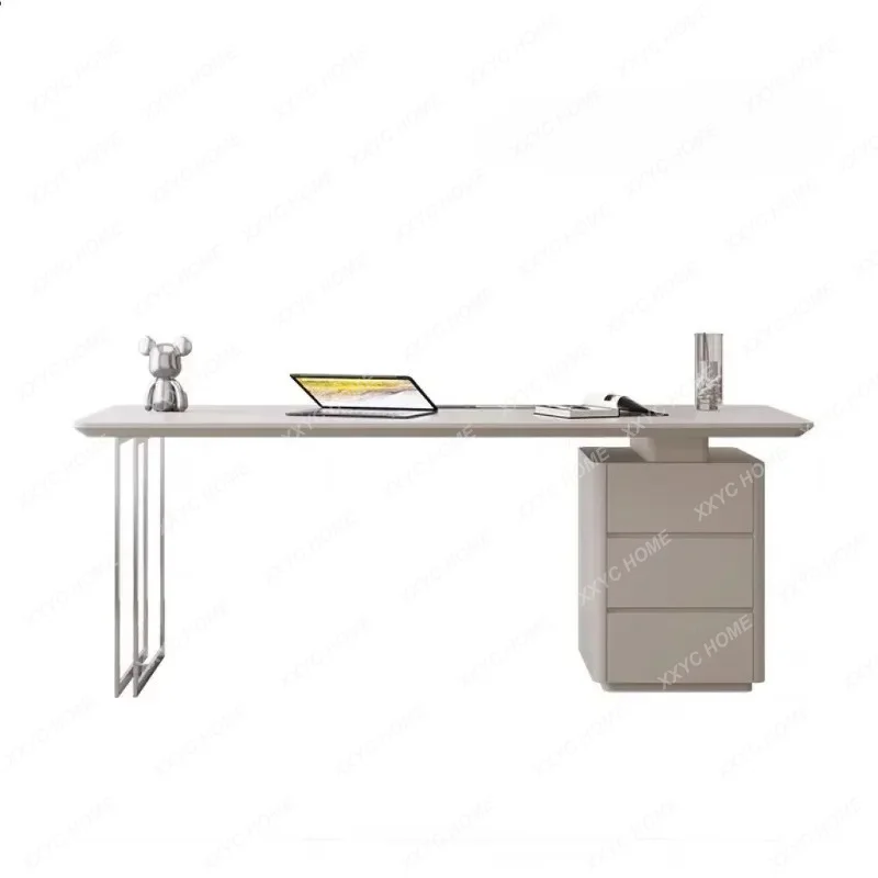 Wooden Luxury Executive Office Desk Designer Large Drawers Office Desks Standing White Modern  Furniture