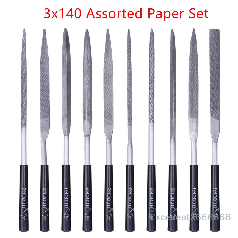 

Rasp Needle File Set for Wood & Metal Polishing - 10 Steel Hand Tools