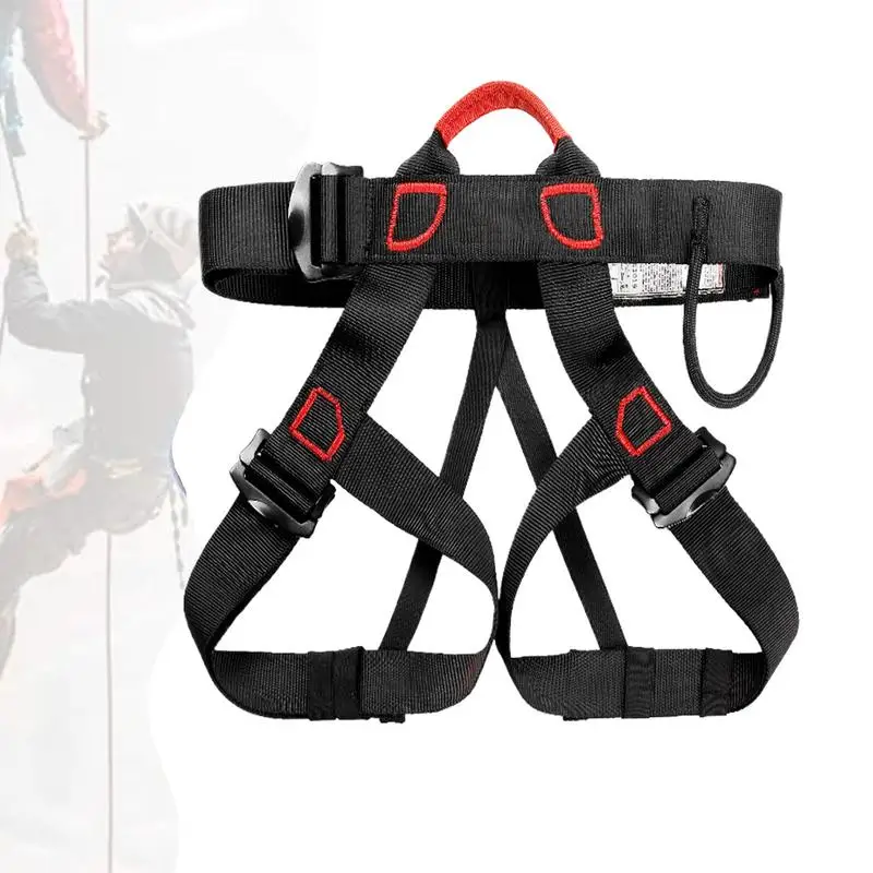 Rock Climbing Harness Adjustable Lightweight Safety Waist Support Multi-functional Professional Climbing Gear Outdoor Rappelling