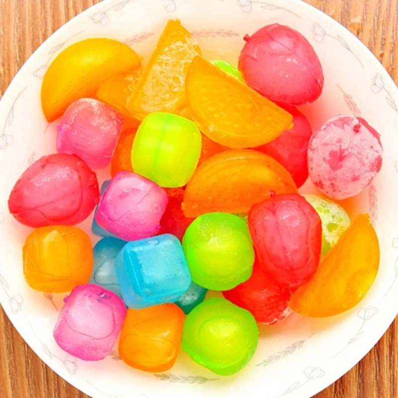 6 cubetti ghiaccio colorati ricongelabili, cubetti ghiaccio riutilizzabili, pellet ghiaccio per bevande