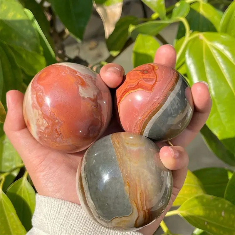 5-6cm Natural crystal ocean stone balls for home decoration