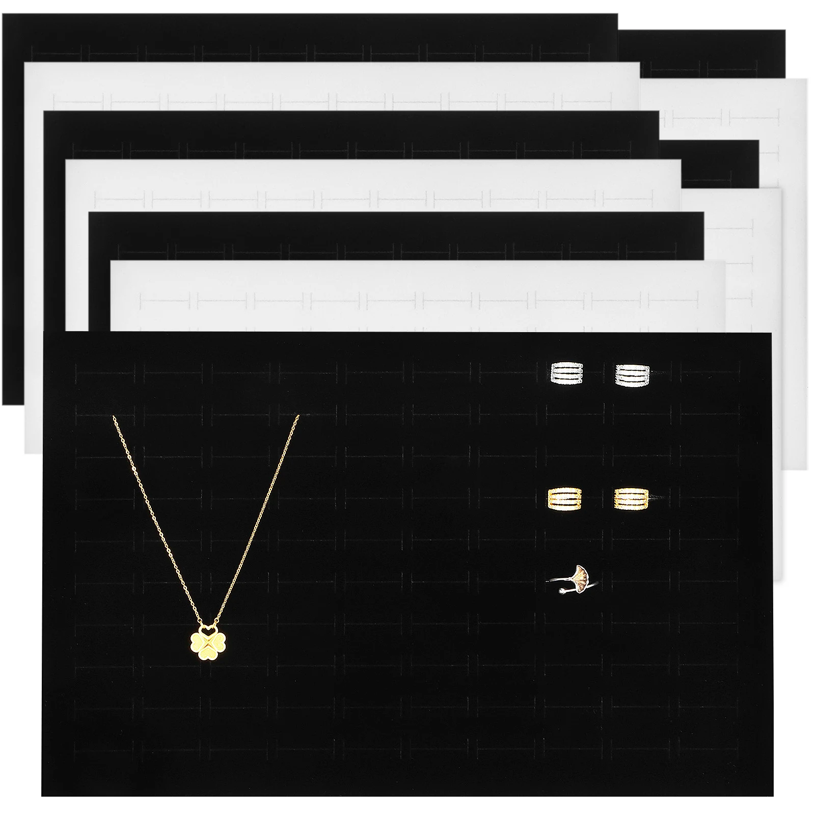 

10 Pcs Jewelry Box Pad Ring Displays for Selling Rings Tray Sponge Insert Pads Mat Travel