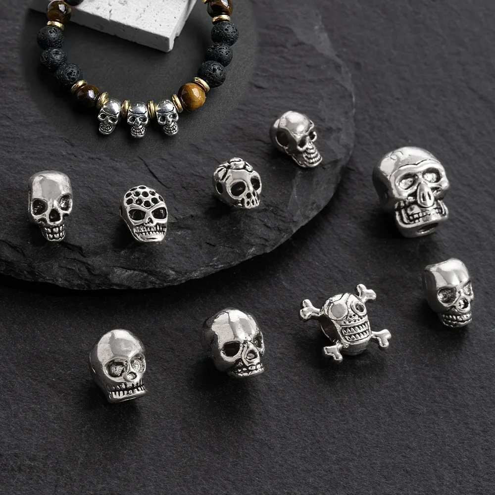 

Brand-new DIY fashion clothing alloy jewelry pendant Halloween skull accessory