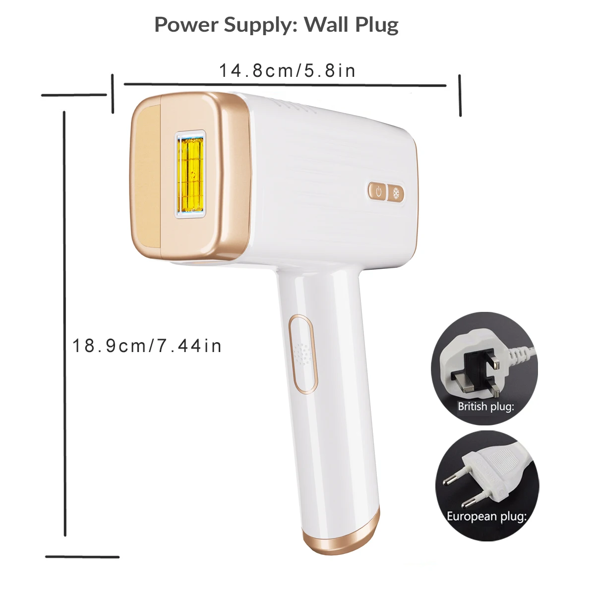 Kinseibeauty Laser Hair Removal IPL Hair Removal ICE Cold Epilator 500000 Flashes 3IN1 Epilator Body Depilador a laser image 6