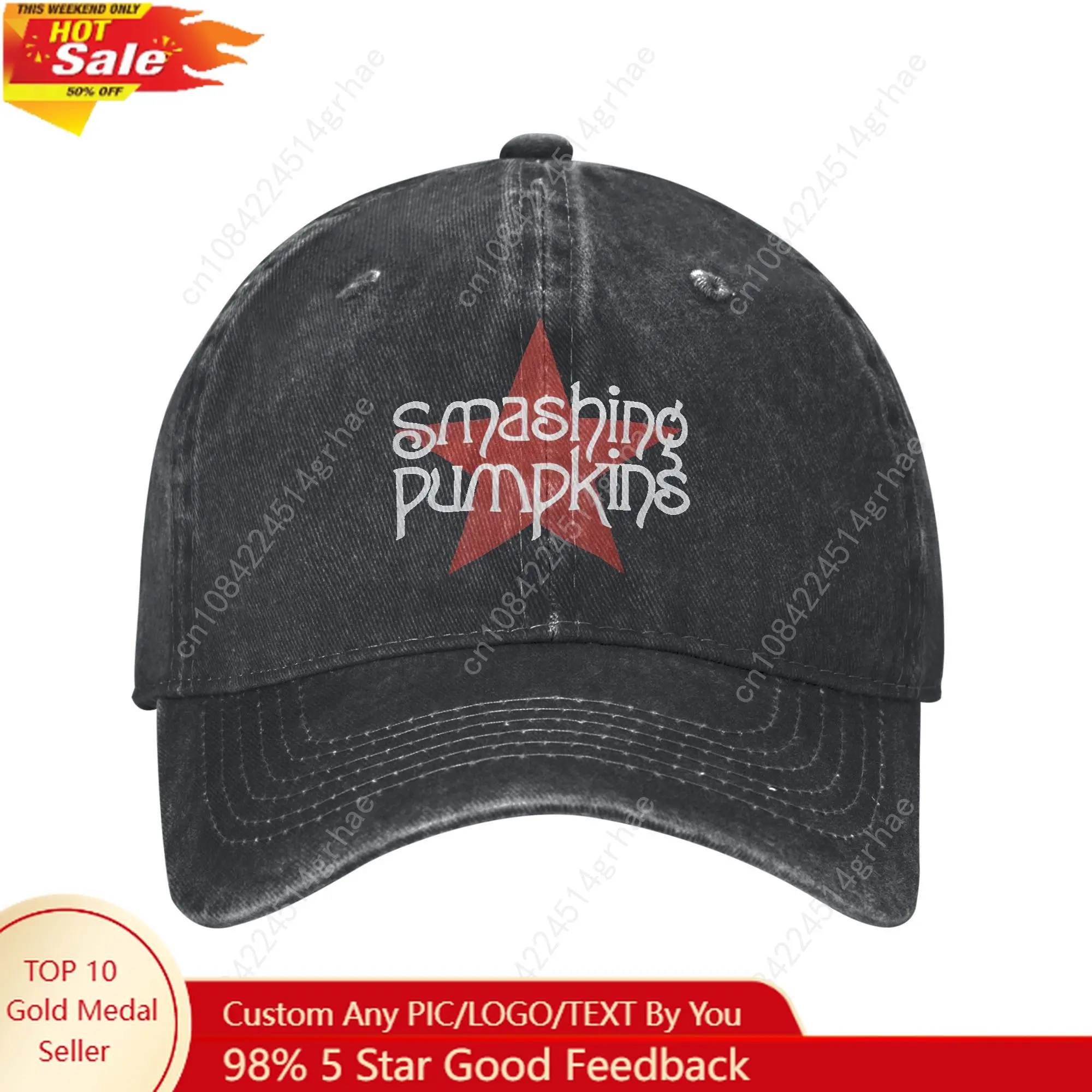 

The Smashing Pumpkins Rock Band Trucker Hats Outfits For Unisex Baseball Cap Retro Headwear Snapback Caps Adjustable