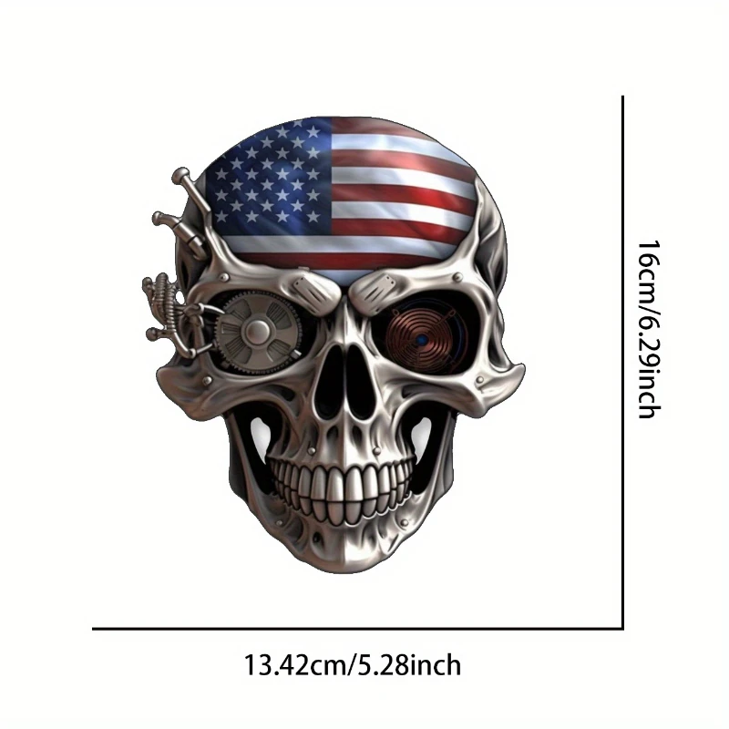 Skull Motorcycle Decals Waterproof Motorbike Tank Fender Cool Stickers for Bmw R1250gs Adventure Ktm Vespa Suzuki Yamaha Sticker