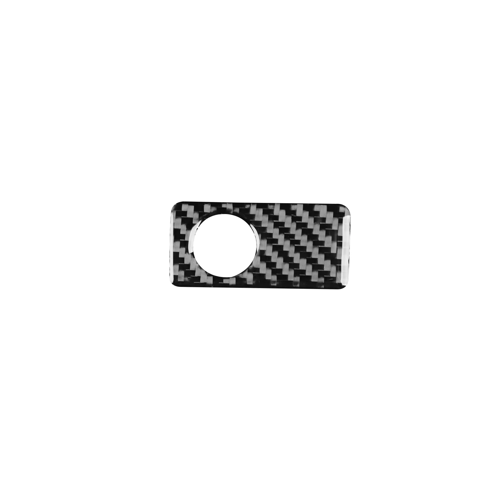 For Porsche 911 992 2019-2023 Modified Carbon Fiber Car Co-driver Storage Box Handle Cover Plate Piano Black Decorative Sticker view 2