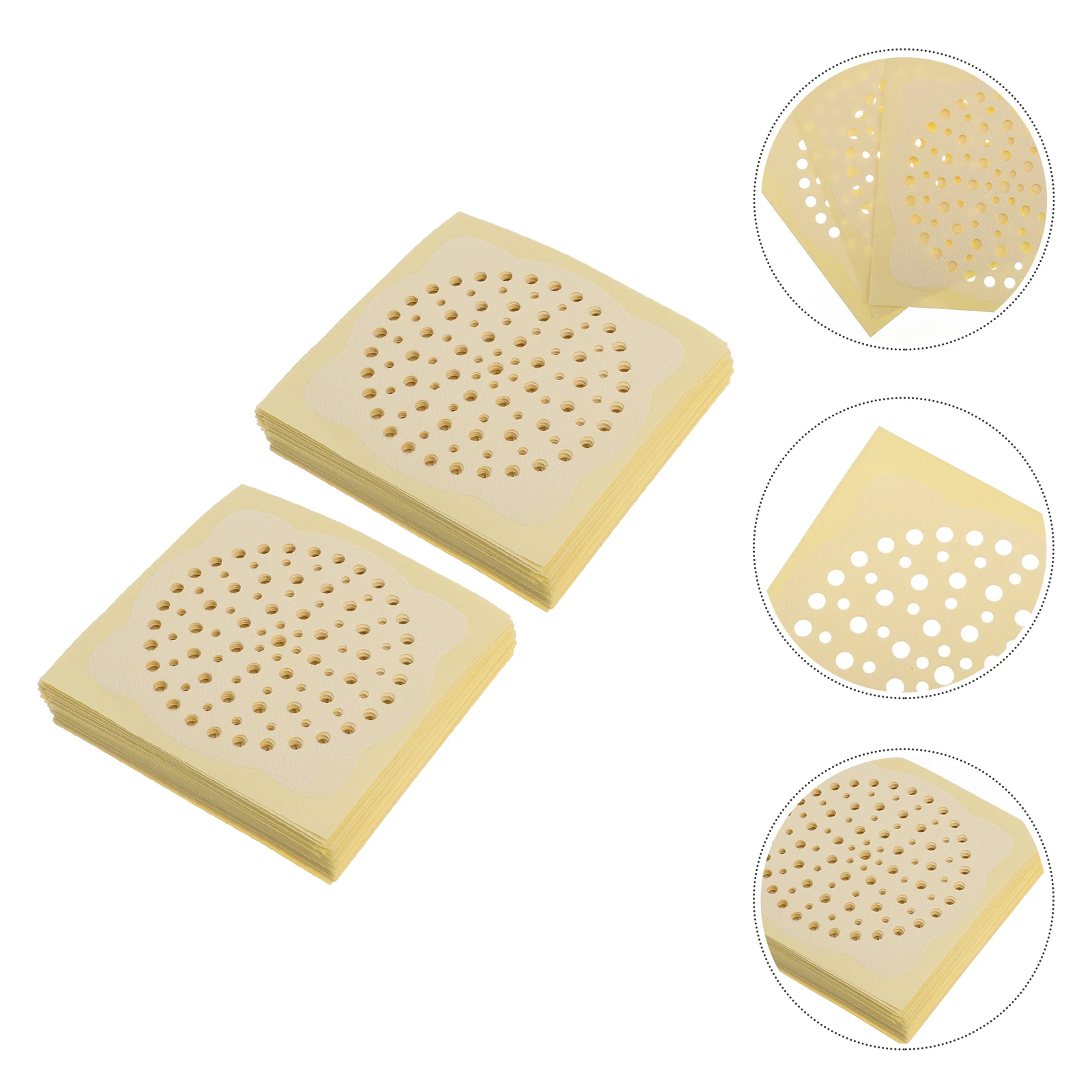 

50 Pcs Tub Strainer Hair Catcher Anti-blocking Stickers Drain Hole Filtering Receiver