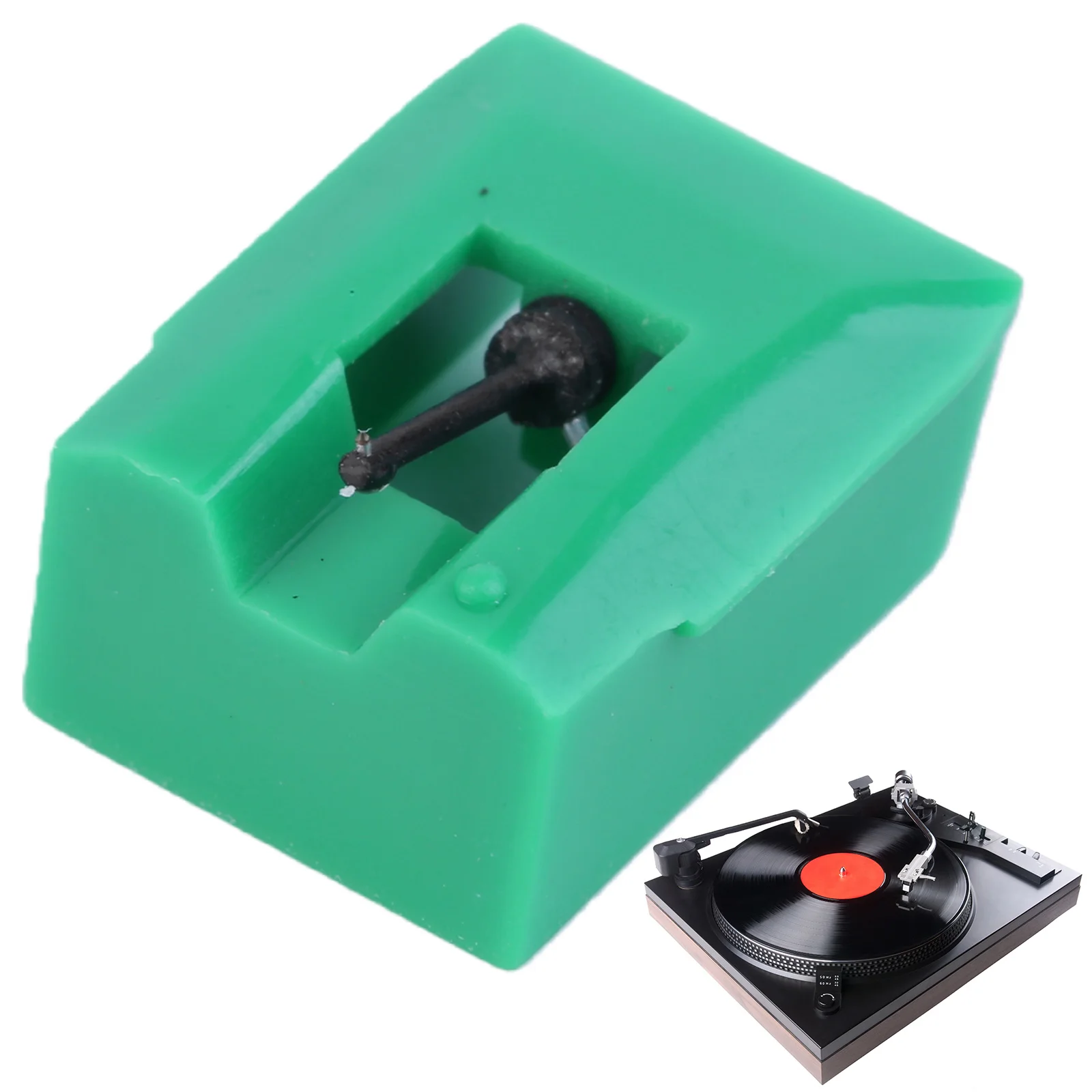 Agulha de Diamante Elíptica para Toca-Discos Audio Technica AT-LP120-USB, Agulha de Substituição Compatível com AT95E AT93 AT3400