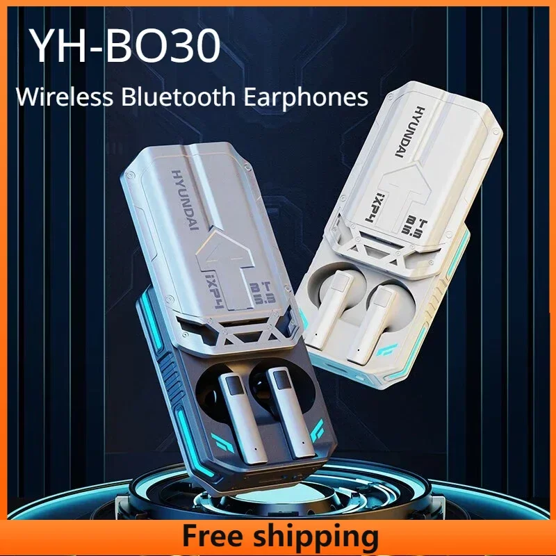 

Bluetooth-наушники YH-B030 Mecha, полностью металлические, беспроводные, с шумоподавлением