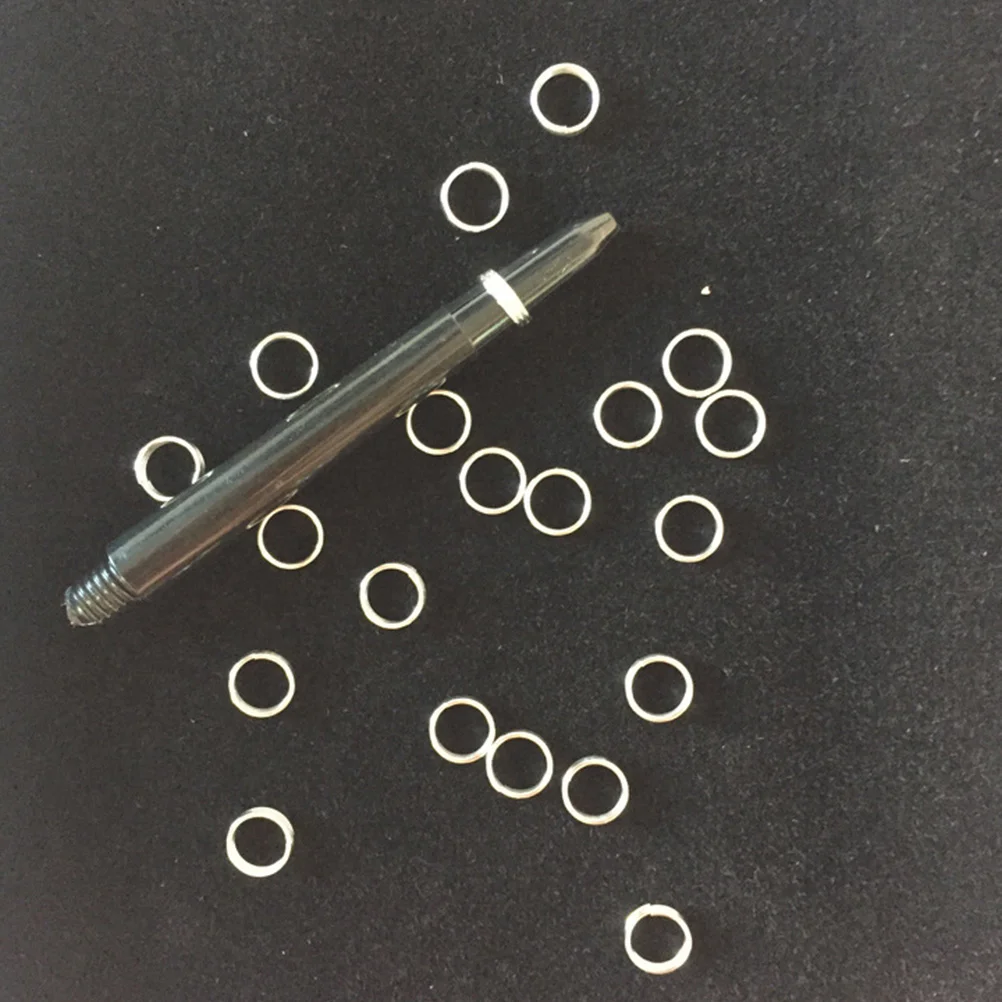 100 Pcs Shaft Flight Rings Zinc Alloy Metal Extends Lifespan Improves Accuracy Stability Customization