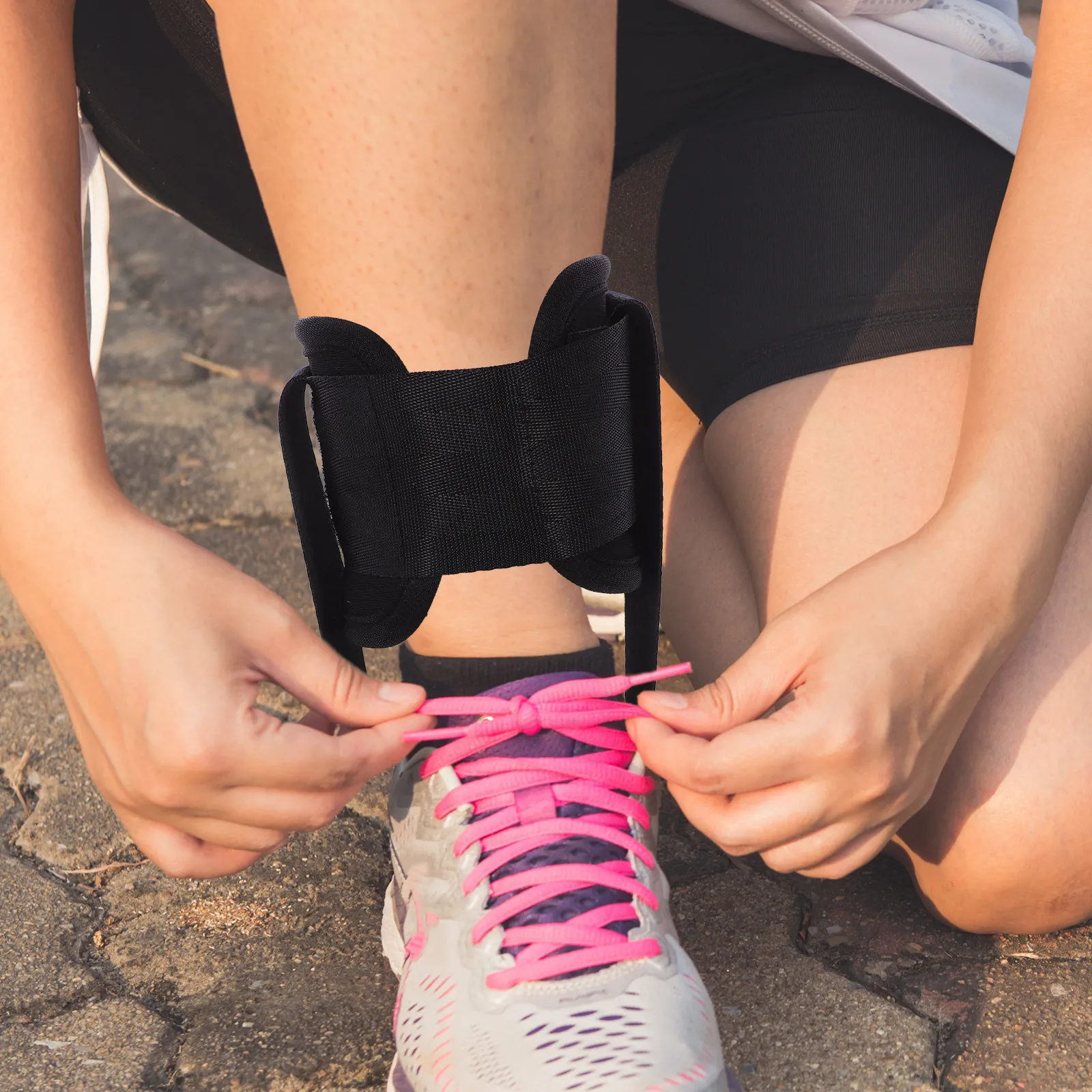 2Pcs Premium Nylon Polyester Ankle Strap Buckle for Cable Machine Adjustable Wear-Resistant Fitness Ankle Cuffs Leg Strength