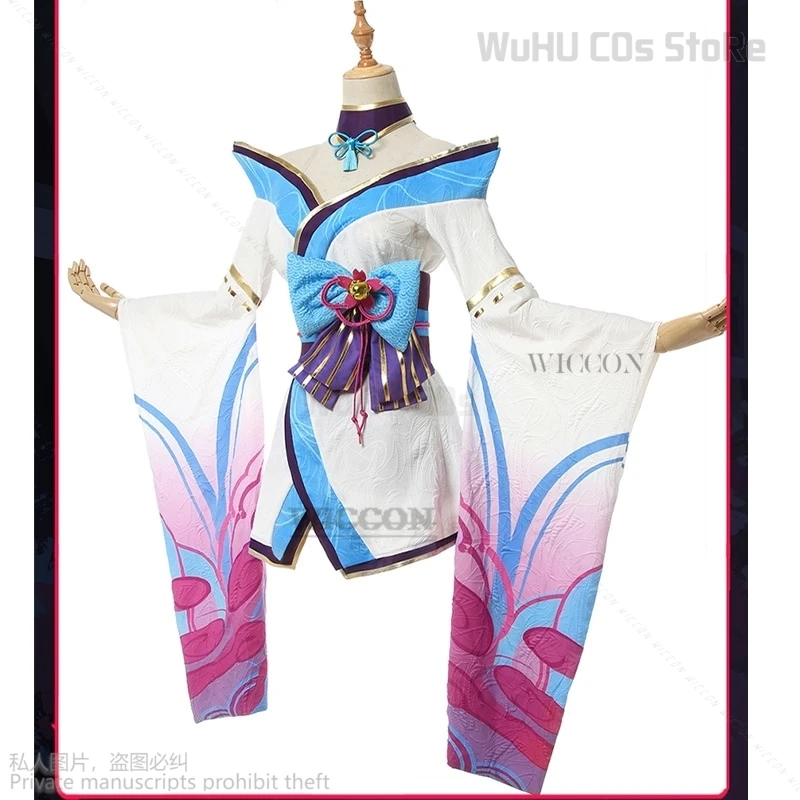 Gioco LOL Costume Cosplay Spirit Blossom Cosplay outfit Anime Halloween Party Costumes For Women Girl Pink Wig