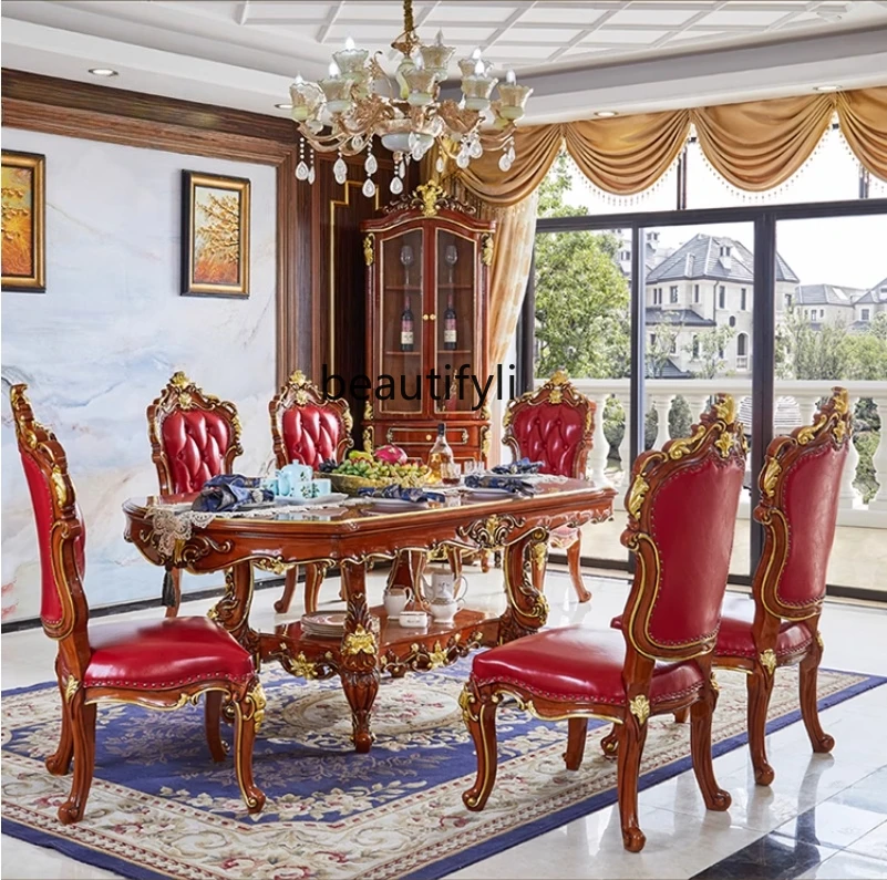 

Asmt52 Европейский обеденный стул для ресторана, кожаное кресло из цельного дерева, стул для домашнего учебы с краской на водной основе