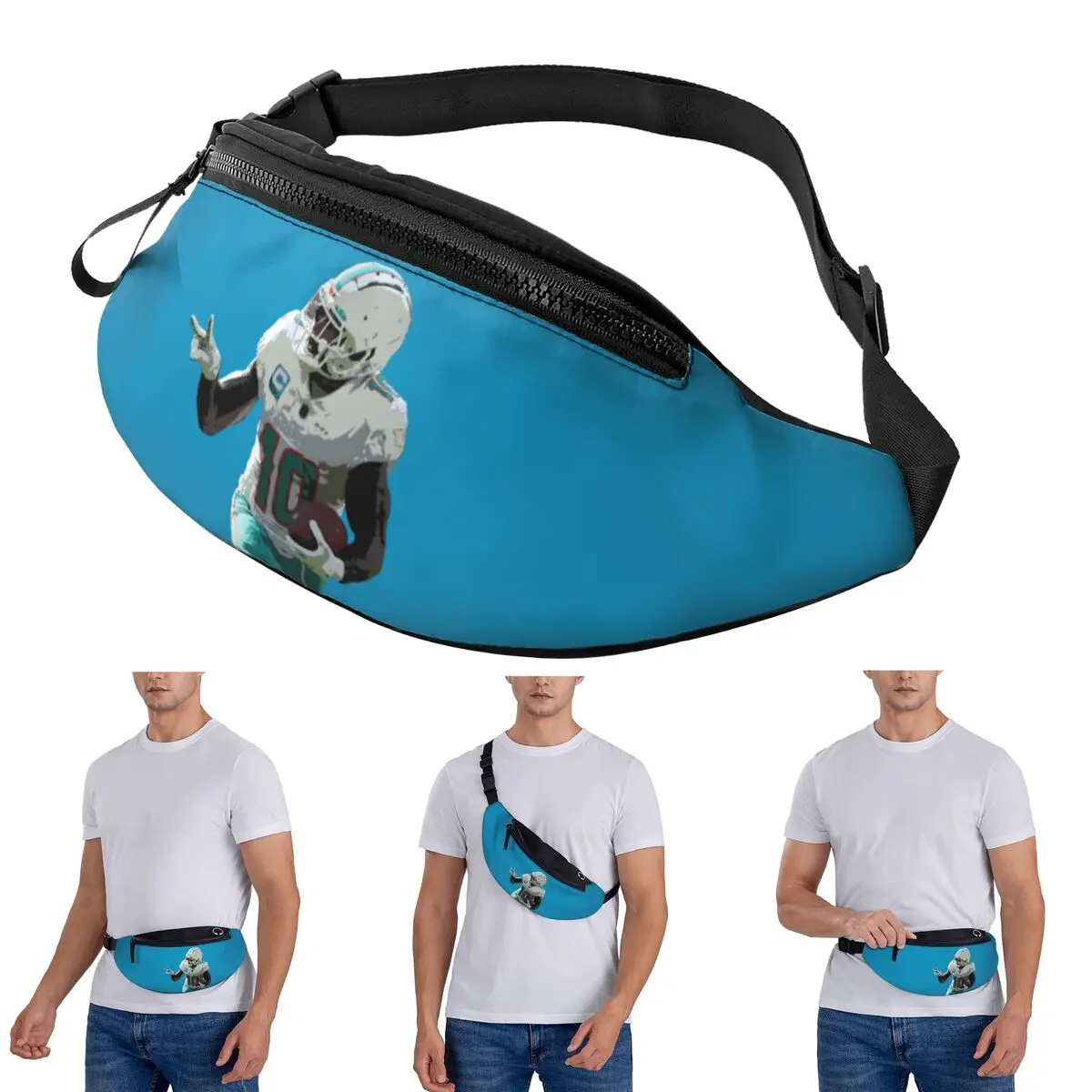 

Crossbody Waist Bag Tyreek Hill Men Women Fanny Pack Travel Running Money Phone Pouch